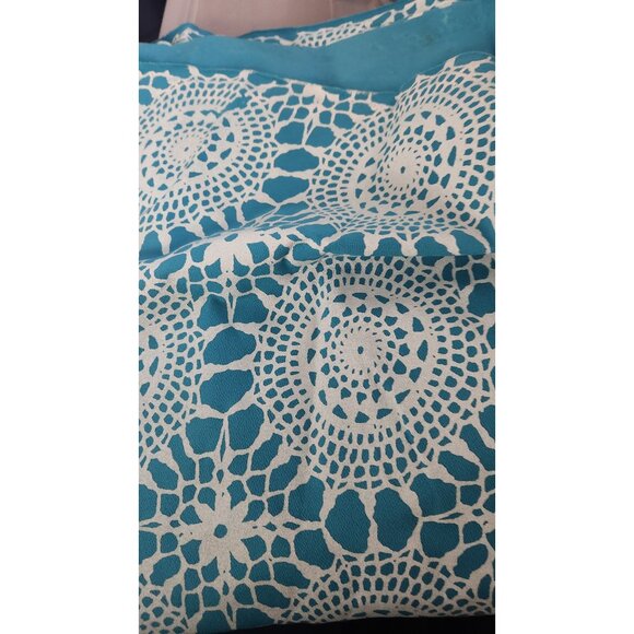 Material Polyester Stretchy Blue White Painted Fabric 72 x 60 Dress T-Shirt 2 - Picture 2 of 6
